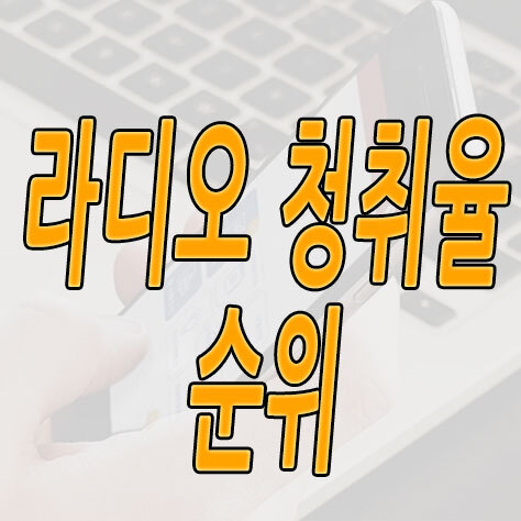 라디오 청취율 순위 - 한맥킨It