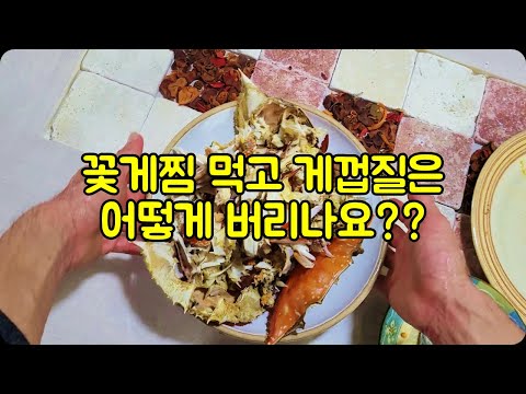 게껍질 버리는 법 - 간편하고 안전하게 버리기