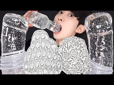 ASMR CLEAR HONEY JELLY FOOD RECIPE PARTY 직접 만든 투명 꿀 젤리 디저트 먹방 DESSERTS CANDY MUKBANG EATING SOUNDS