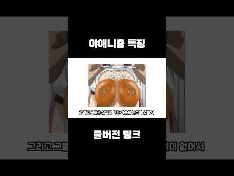 야애니충 특징 쇼츠