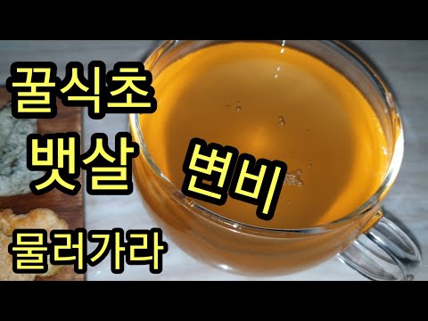 꿀식초 만드는 법 과 꿀식초 효능