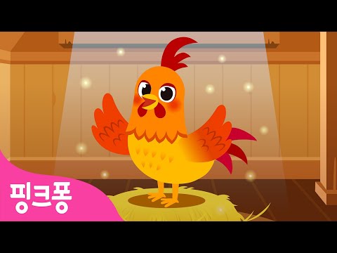 꼬끼오! 수탉송🐓 ㅣ핑크퐁 농장 동물 동요ㅣ농장의 멋쟁이 수탉을 알아봐요🐔ㅣ핑크퐁! 인기동요