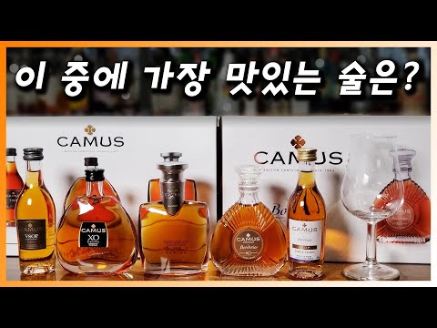 [ 꼬냑 ] 면세점 코냑 | 면세 미니어처 까뮤 5종 비교 시음. VSOP, XO, Extra