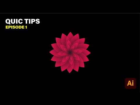 How to design Flower Vector (Illustrator Tutorial)  Quick Tips Ep 1