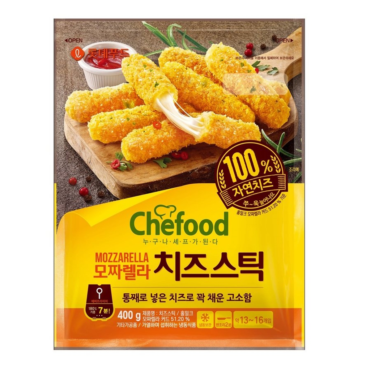 롯데 쉐푸드 치즈스틱 400G | 홈플러스